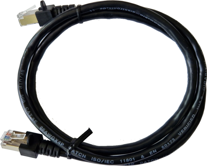 Patch Cable RJ45 SF/UTP Cat5e 3m Black