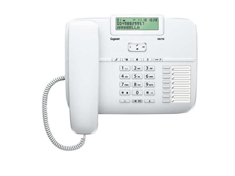 Gigaset DA710 Analogue Desk Phone White