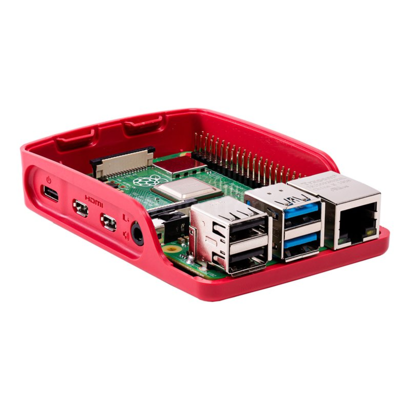 Raspberry Pi 4 Enclosure White/Red