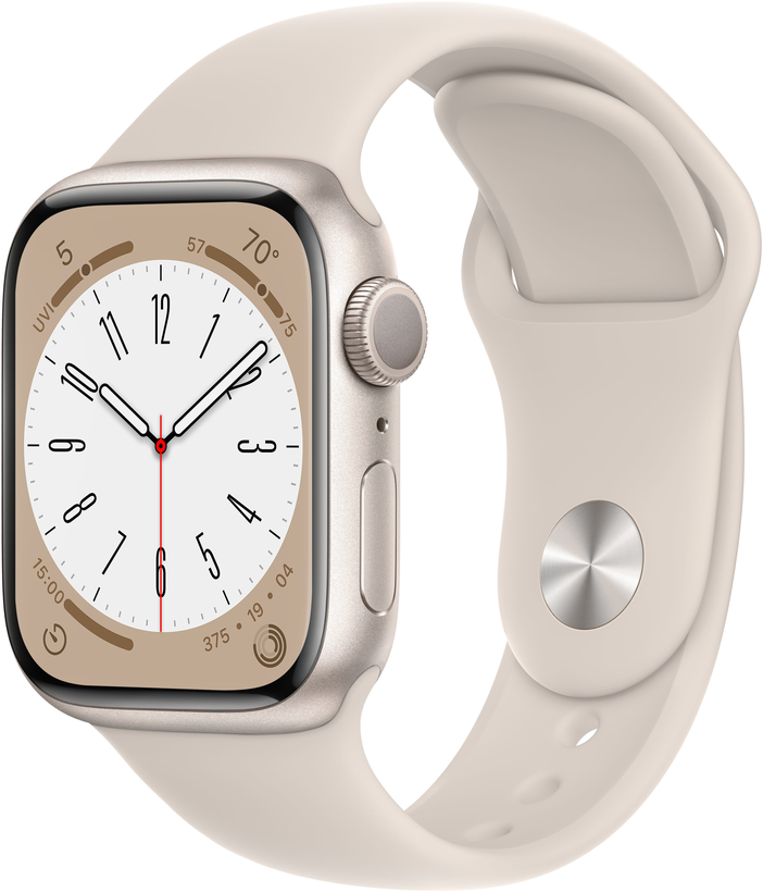 Apple Watch S8 GPS 41mm alu. blanco est.