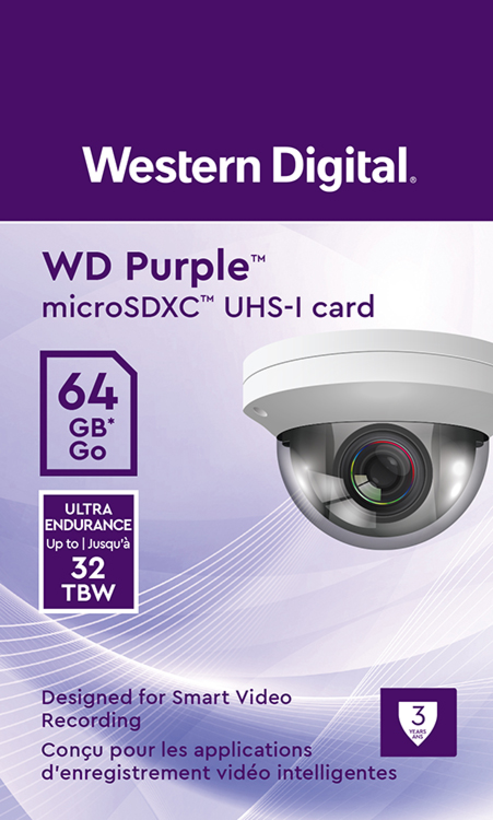 MicroSDHC WD Purple SC QD101 64 GB