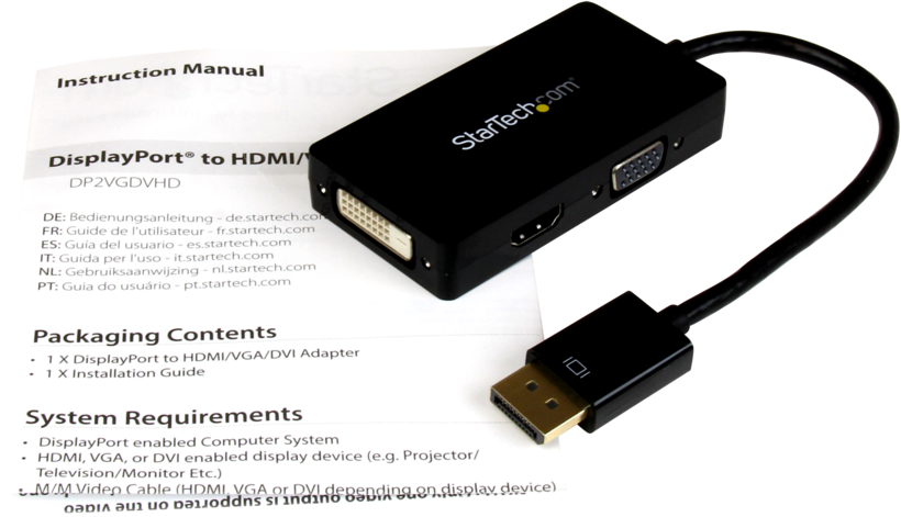 Adattatore DP - HDMI/DVI-D/VGA StarTech