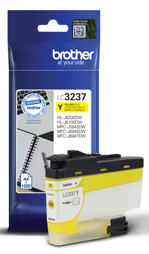 Inchiostro Brother LC-3237Y giallo