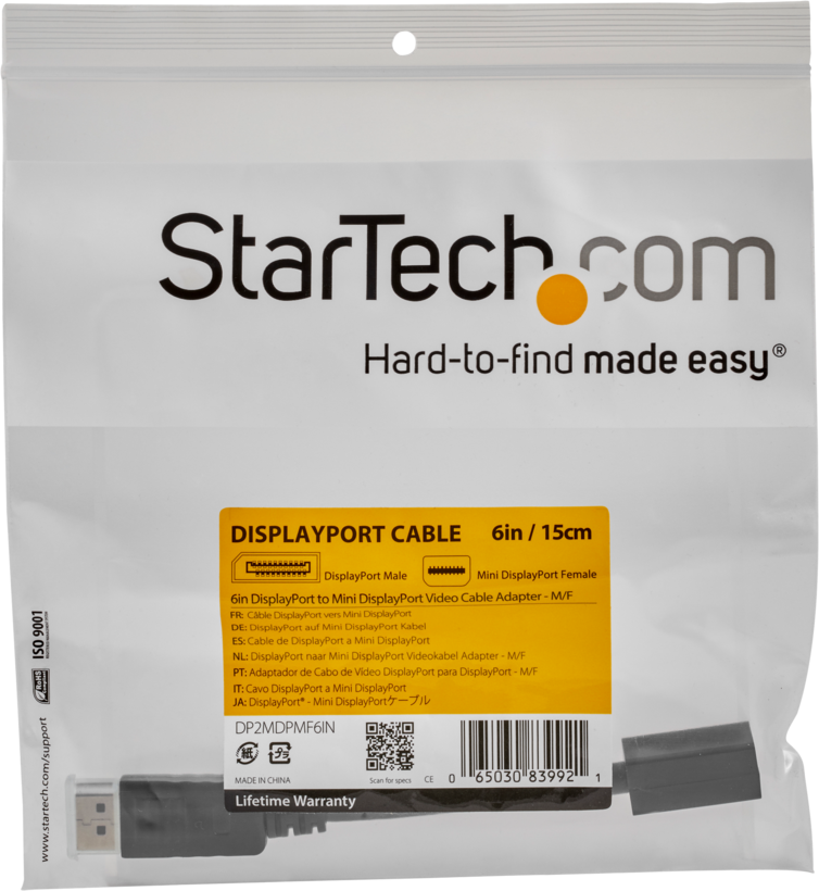 Adaptér StarTech DisplayPort - miniDP