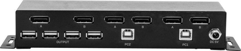 LINDY KVM-Switch DP DualHead 2-Port