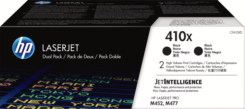HP 410X Toner Black 2-pack