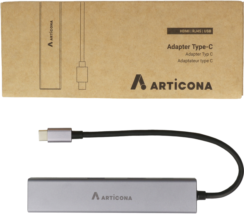 Adapt. ARTICONA tipo C - HDMI/RJ45/USB