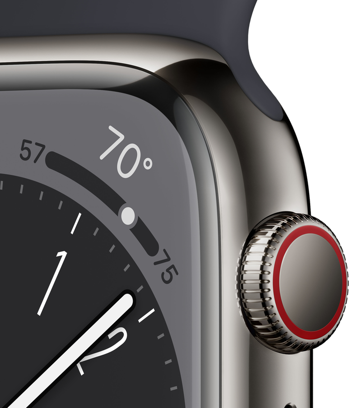 Apple Watch S8 GPS+LTE 45mm acero graf.