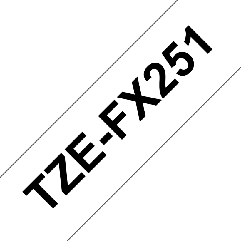 Brother TZe-FX251 24mmx8m szalag fehér