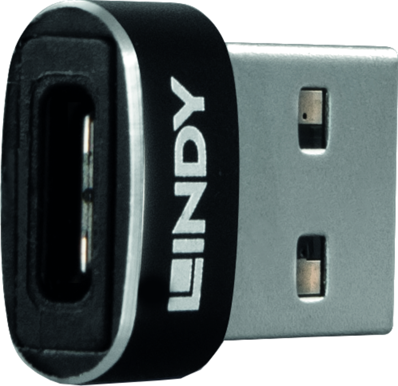 USB Adapter 2.0 St(A) - Bu(C) black
