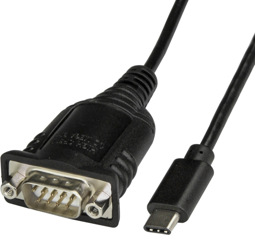 Adaptateur DB9 m. (RS232)-USB C m. 0,4 m