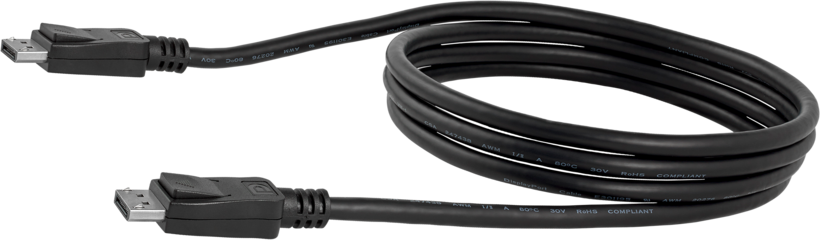 Kabel DisplayPort kon. - kon. 1,8m černý