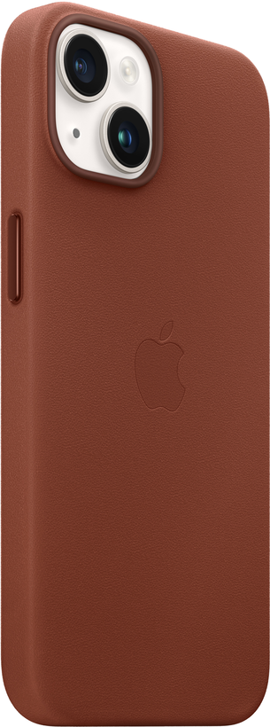 Apple iPhone 14 Leather Case Umber
