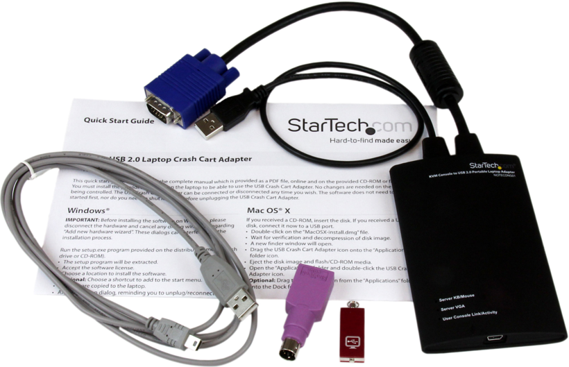 StarTech notebook konzol KVM adapter
