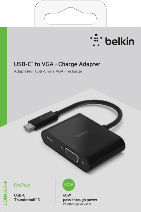 USB Typ C wt - VGA/USB gn Adapter