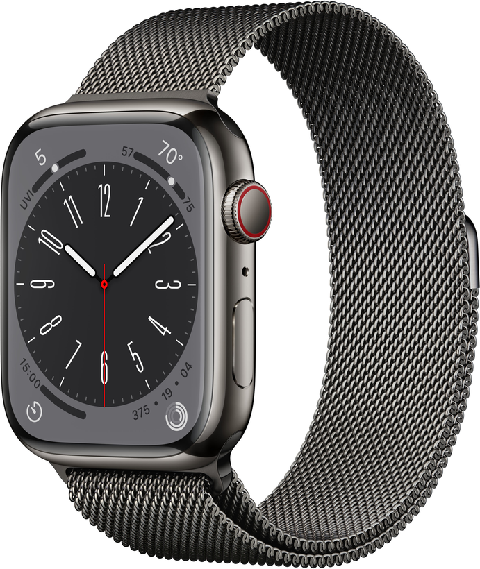Apple Watch S8 GPS+LTE 45mm Steel Graph.