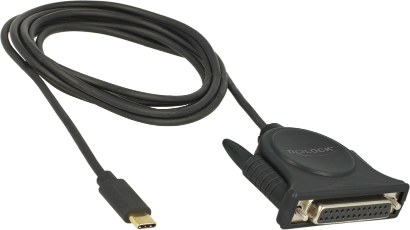 Adaptateur DB25 f.-USB C m. parall. 1,8m