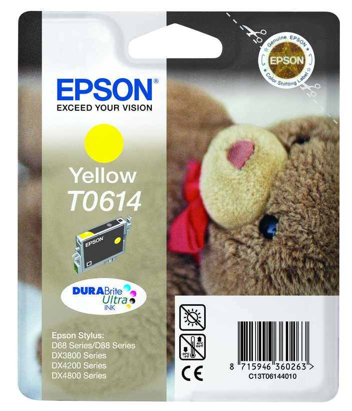 Epson T0614 tinta, sárga