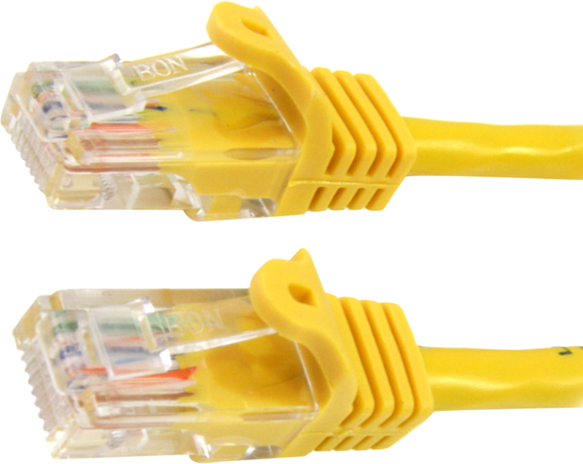 Câble patch RJ45 U/UTP Cat5e, 1 m, jaune
