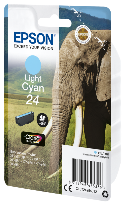 Epson 24 Claria Ink Light Cyan