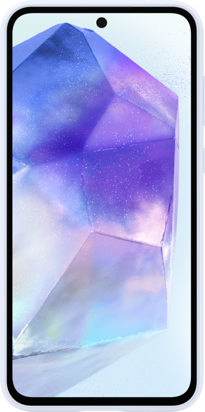 Coque silicone Samsung Galaxy A55, bleu
