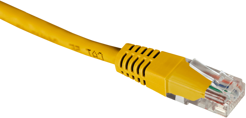 Patch Cable RJ45 U/UTP Cat6 0.5m Yellow
