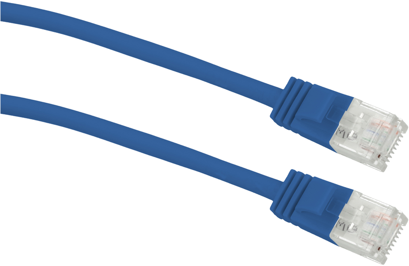 Câble patch RJ45 U/UTP Cat6a 10 m bleu