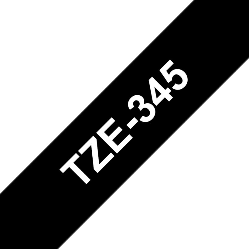 Cinta Brother TZe-345 18mmx8m negro