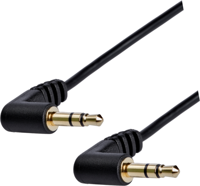 Cable 3.5mm Audio/m-m 90° Connectors