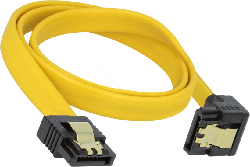 Câble SATA m. - SATA m. 90° bas 0,5 m