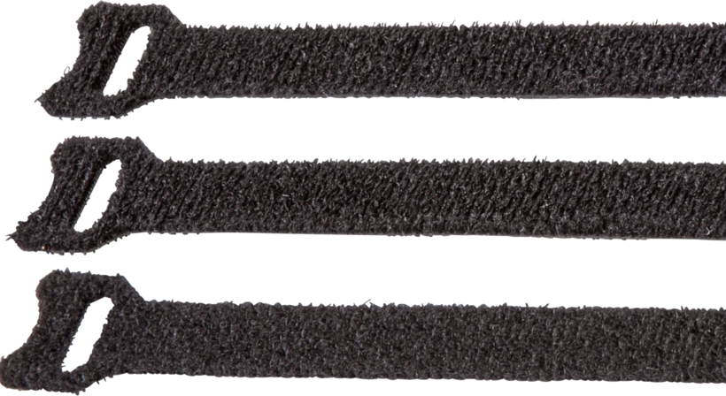 Klett-Kabelbinder 200 mm schwarz 20 Stk