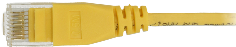 Câble patch RJ45 U/UTP Cat6a 20 m jaune