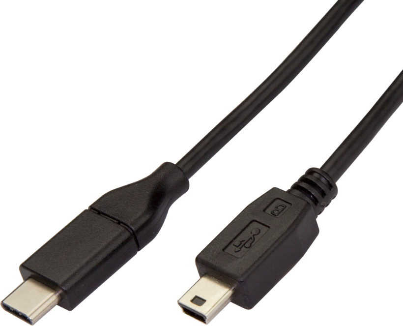 Câble USB 2.0 C m. - miniB m., 2 m