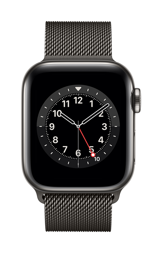 Apple Watch S6 GPS+LTE 40mm ocel, graf.