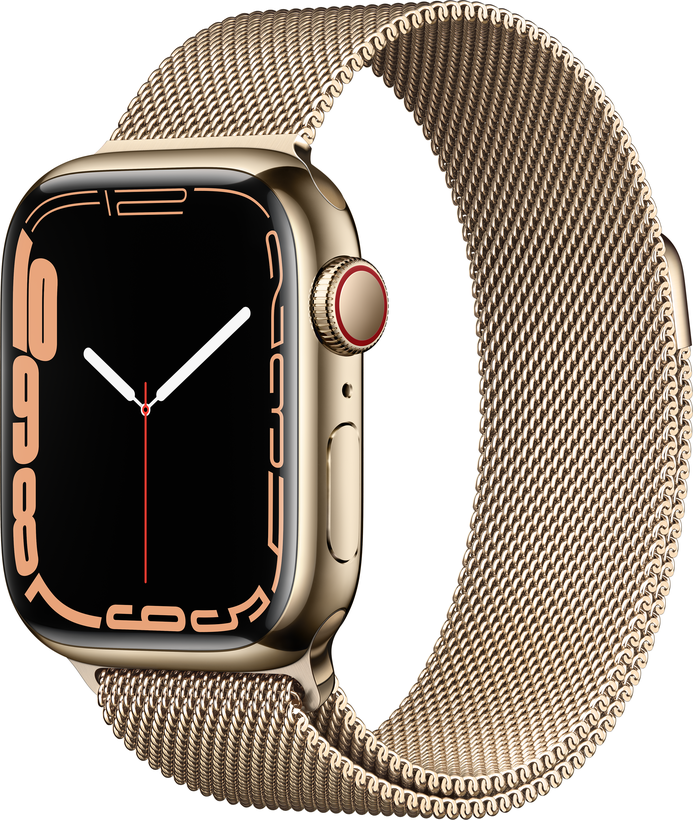 Apple Watch S7 GPS+LTE 41mm Steel Gold