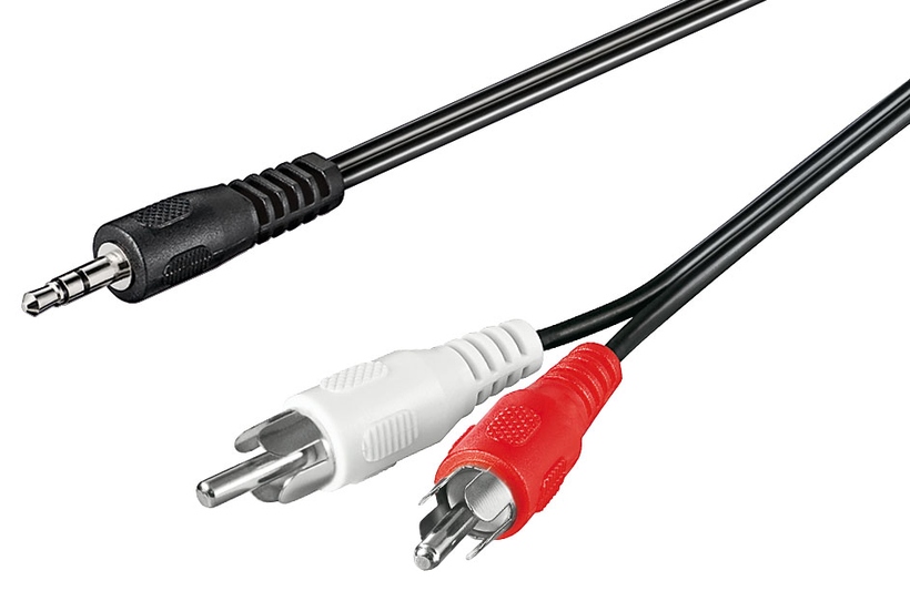 Cable jack m 3,5 mm - 2 x RCA m, 1,5 m