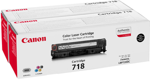 Canon 718 BK Toner schwarz 2-Pack