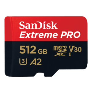 Scheda micro SDXC Extreme PRO 512 GB