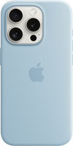 Étui silicone Apple iPhone 15 Pro, bleu