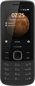 Tél. portable double SIM Nokia 225, noir