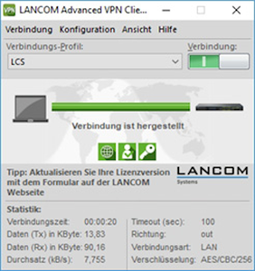 LANCOM Advanced VPN Client Windows 10er