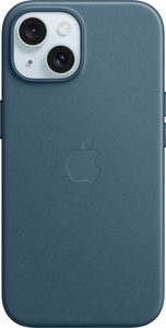 Capa FineWoven Apple iPhone 15 azul-pac.