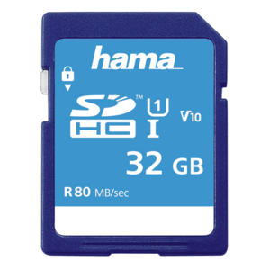 Carte SDHC 32 Go Hama Memory Fast
