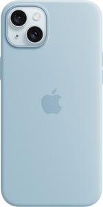 Apple Case silicone iPhone 15 Plus blu