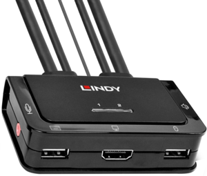 LINDY KVM switch kábel HDMI 2 port