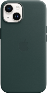 Coque cuir Apple iPhone 14, vert forêt