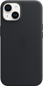 Apple iPhone 14 Leather Case Midnight