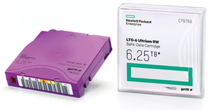 HPE LTO-6 Ultrium (BaFe) Tape + Label