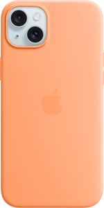 Coque silic. Apple iPhone 15 Plus orange