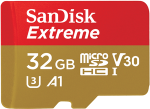 Micro-SDHC SanDisk Extreme 32 GB